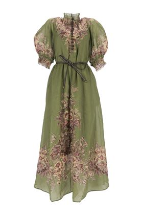 Abito con stampa floreale Zimmermann | 1025DSS242KHAKI FLORAL